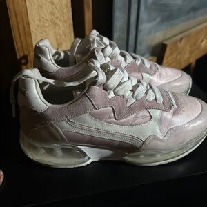 Women's Pink and White Alexander wang Sneakers